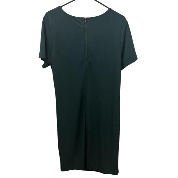 Banana Republic Green Short Sleeve Ruched Dress Size Large - Picture 2 of 5